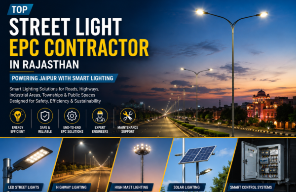 Top Street Light EPC Contractor in Rajasthan Powering Jaipur with Smart Lighting